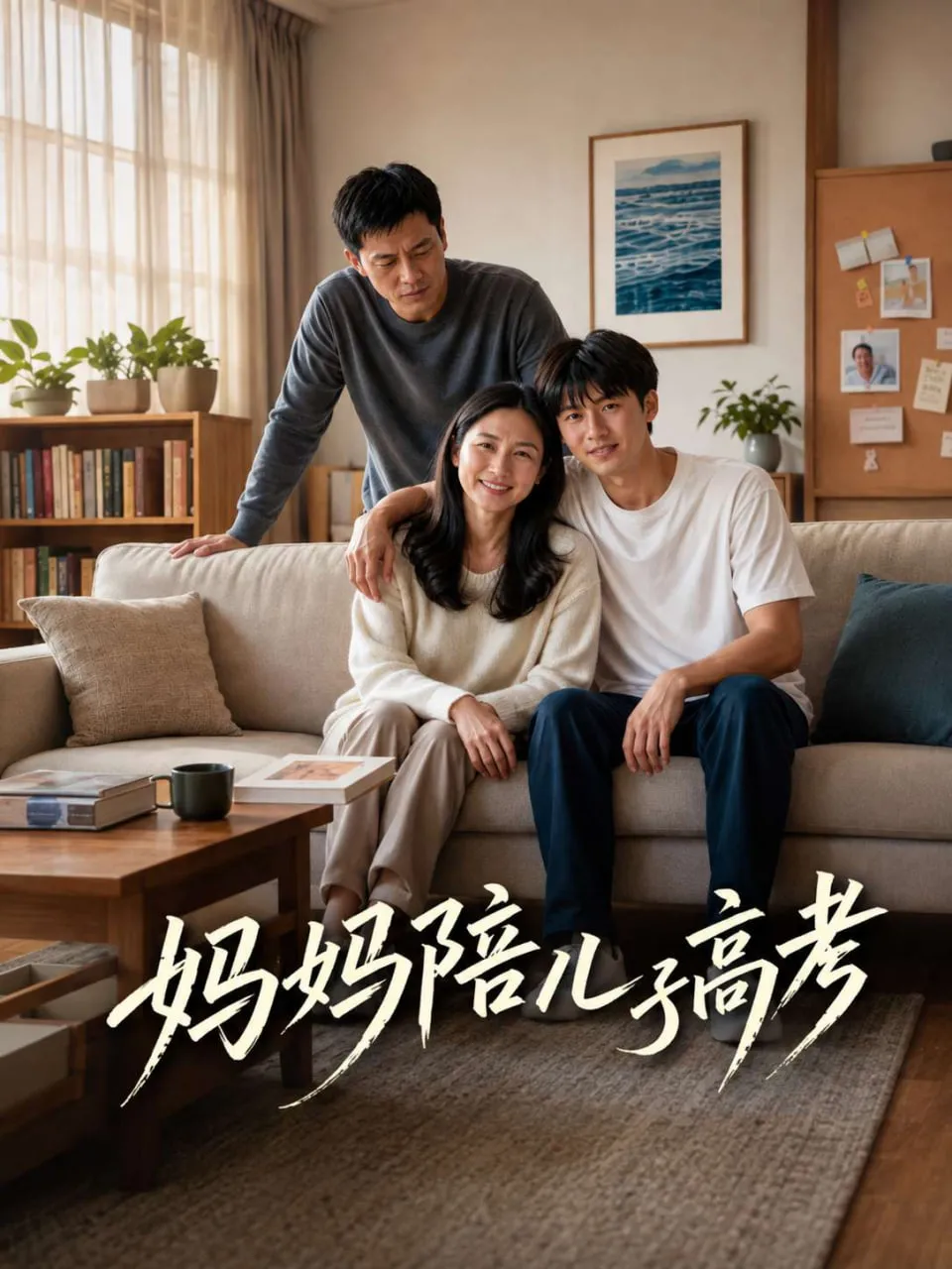 AI短剧《妈妈陪儿子高考》海报