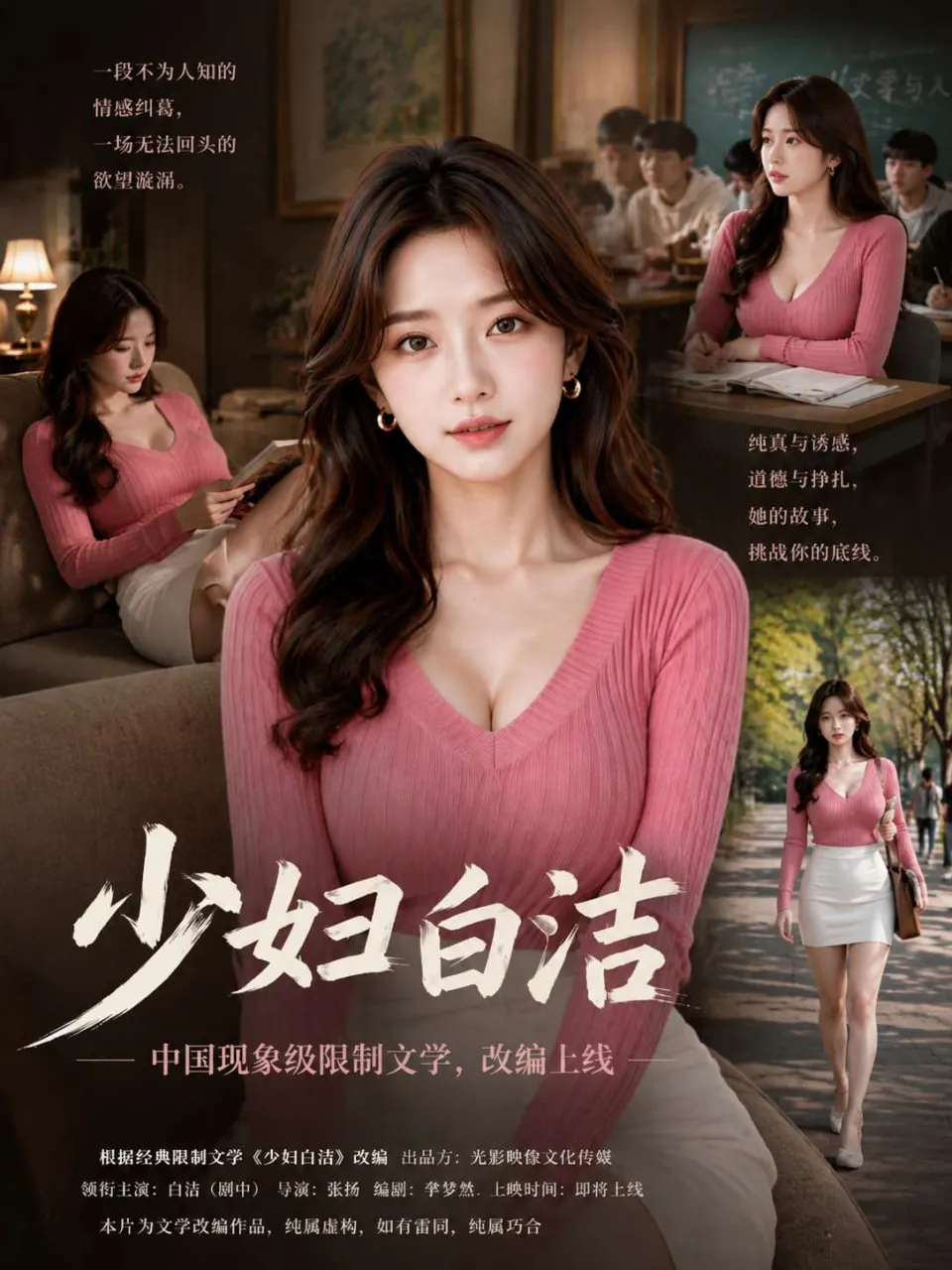 AI短剧《少妇白洁》海报
