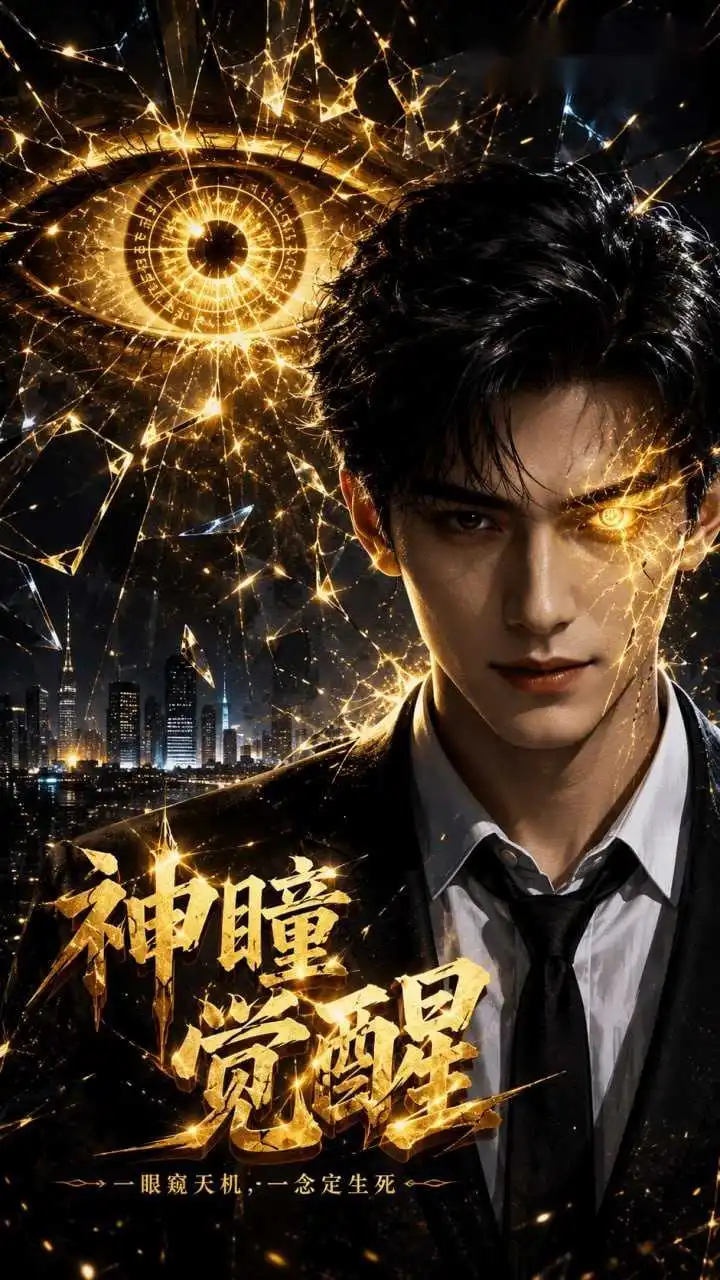 AI短剧《神瞳觉醒》海报
